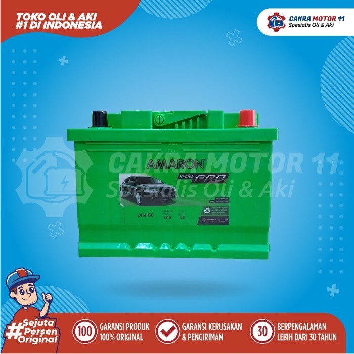 Aki Toyota Innova Reborn Bensin Amaron Pro Din 66 / 56219 66Ah