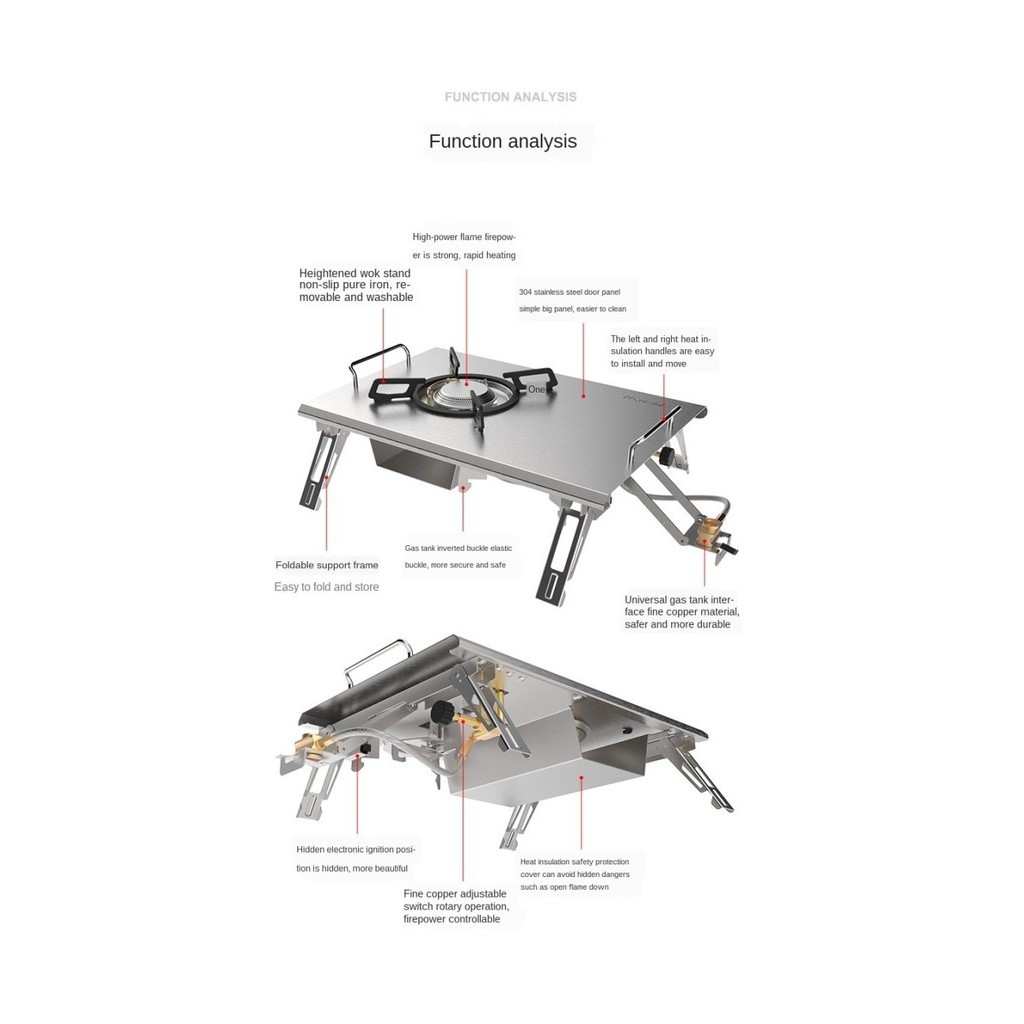 Portable Gas Stove Naturehike Nh20Rj001 Kompor Outdoor Camping
