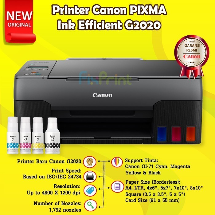 Printer Canon G2020 G-2020 G 2020 Printer Multifungsi Print Scan Copy