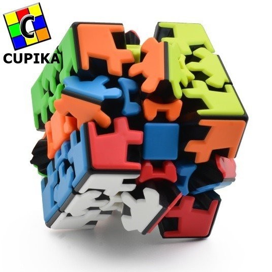 RUBIK MAINAN ANAK RUBIK 3X3 GEAR LEFUN V2 SCLUPTURE TIMBUL MAGIC CUBE