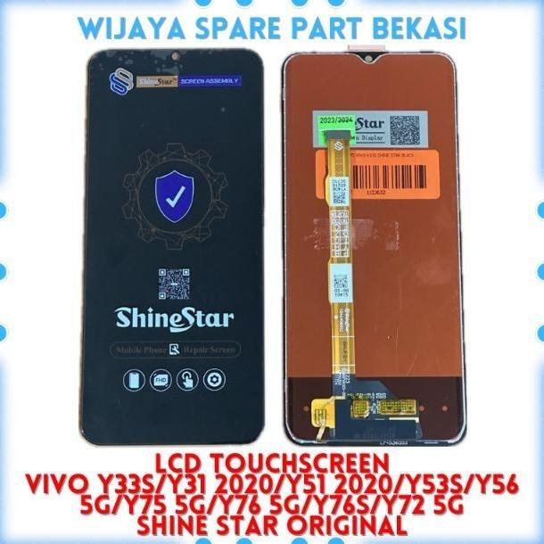 LCD TS VIVO Y33S/Y31 2020/Y51 2020/Y53S SHINE STAR ORIGINAL BLACK