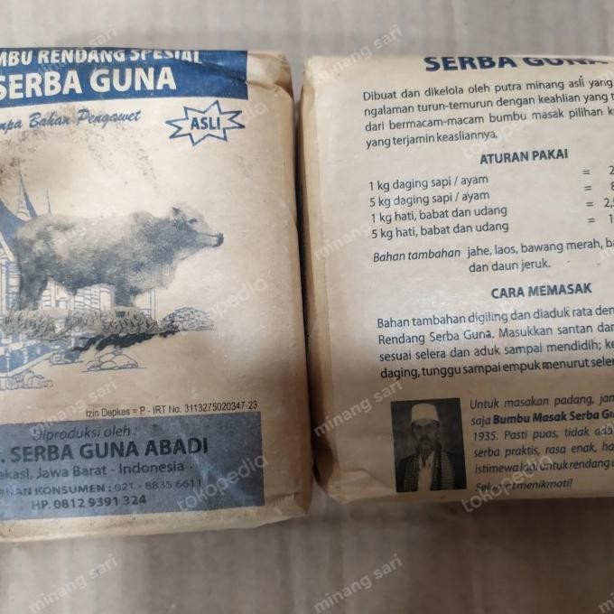 

Bumbu rendang spesial serba guna 1kg/bumbu instan