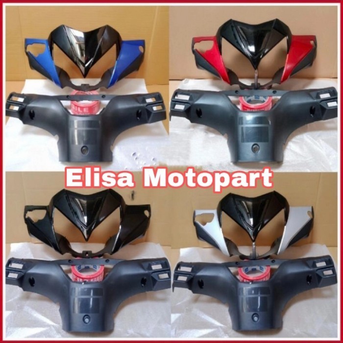 BATOK KEPALA DEPAN BELAKANG SUPRA X 125 BATMAN TH 2007 - 2013 HITAM