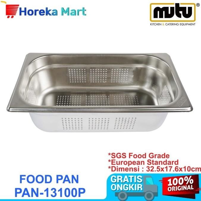 Wadah Stainless Berlubang Food Pan | Perforated Gn Pan Mutu Pan-13100P