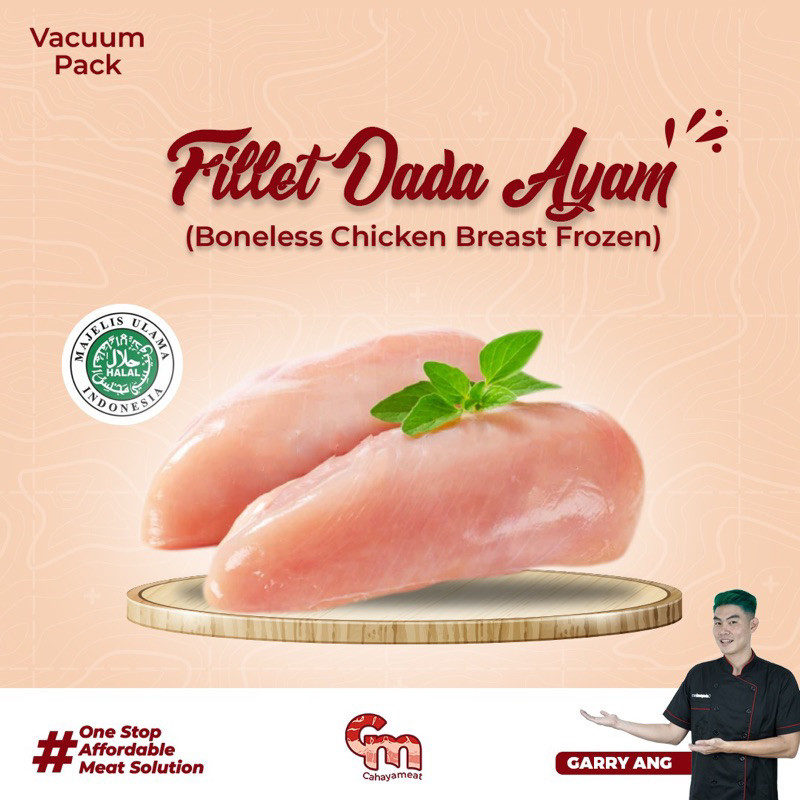 

Fillet Dada Ayam Tanpa Kulit Tulang Boneless Chicken Breast Premium 1Kg -Gratisongkir