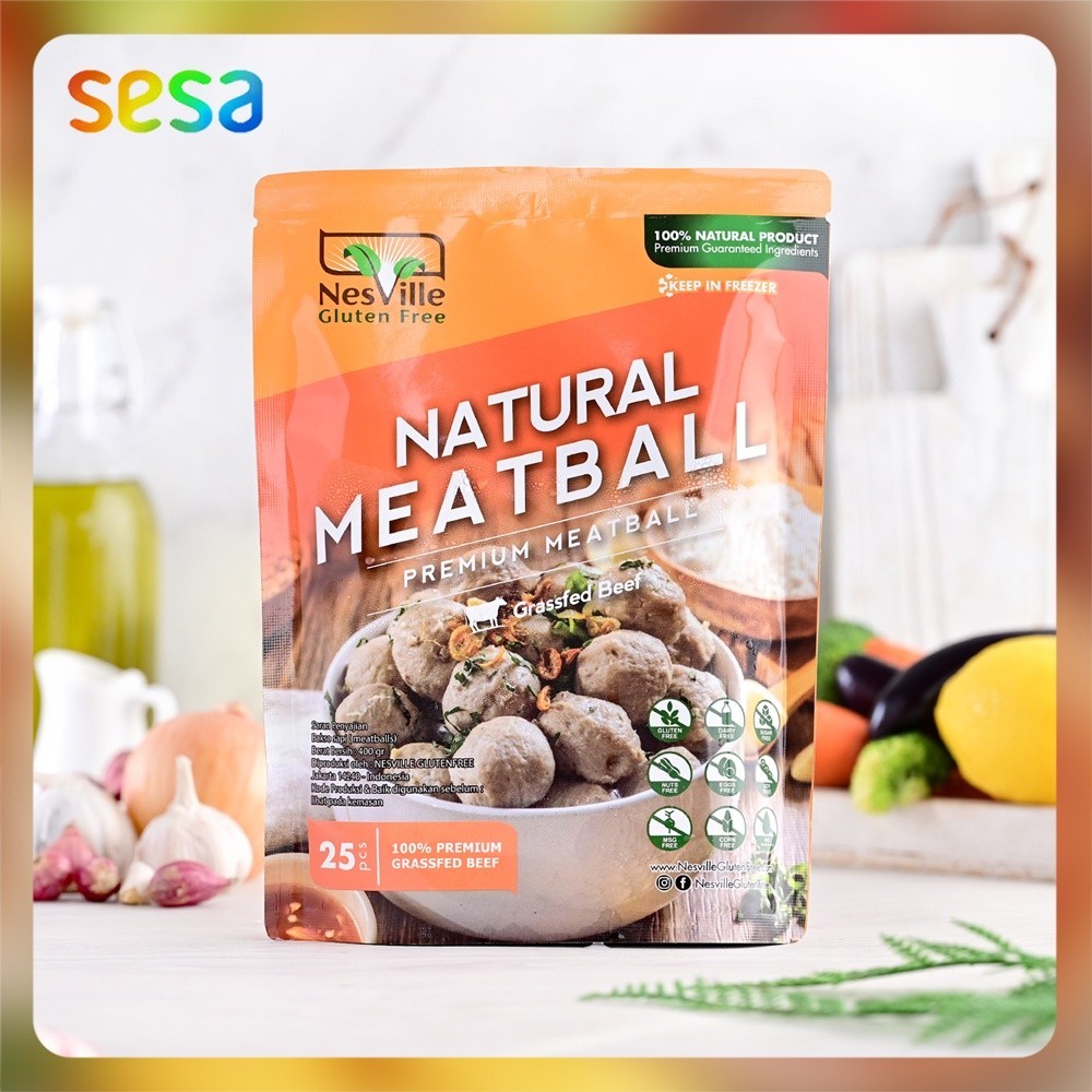 

Nesville Gluten Free - Meatball Grassfed Beef 25Pc 400 G Bakso -Gratisongkir