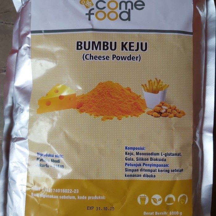 

Come Food Bumbu Tabur Cheese Bumbu Keju / Cheese Keju Powder 1Kg