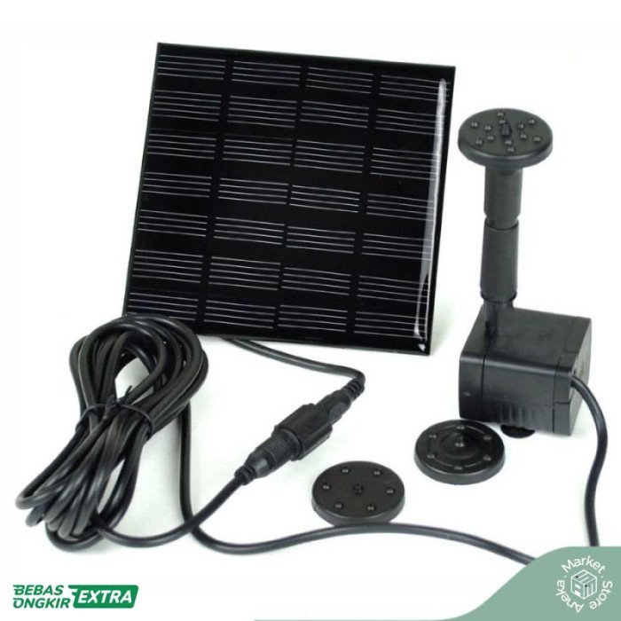 POMPA AIR MANCUR KOLAM IKAN TAMAN TENAGA SURYA MATAHARI SOLAR CELL