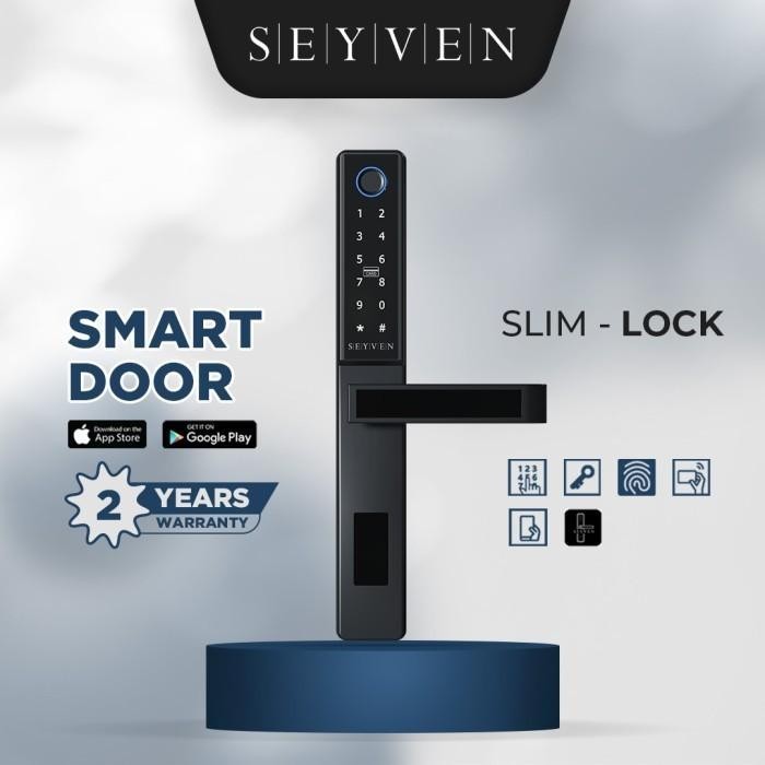 SEYVEN SMART SLIM DOOR LOCK ALUMINIUM DOOR LOCK SMART DIGITAL LOCK APP