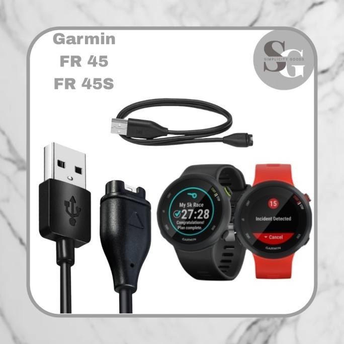 Charger Cable Smart Watch Garmin Forerunner 45 45S Kabel Casan Jam