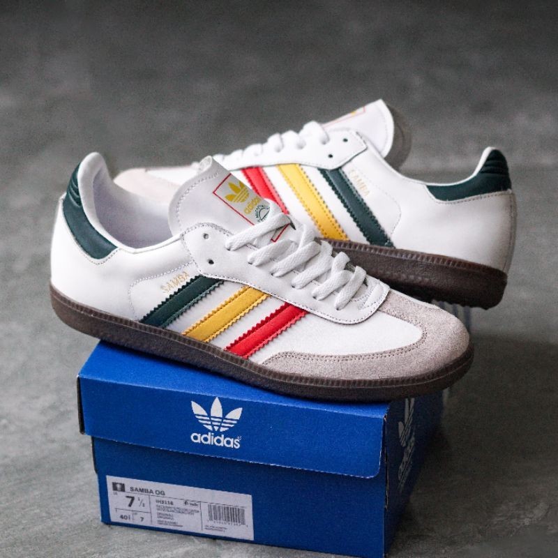 Sneakerslight | Sneakers Adidas Samba OG White Rasta Original BNIB Made In Germany