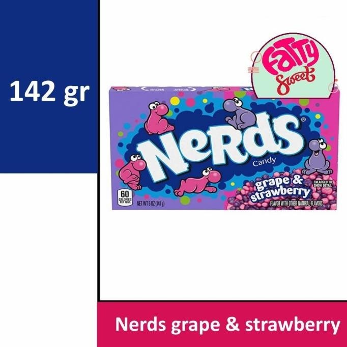 

Wonka Nerds Rainbow Candy USA 141 g/gr Permen Asem Rope Impor Pelangi - GRAPE&STRAWBERY