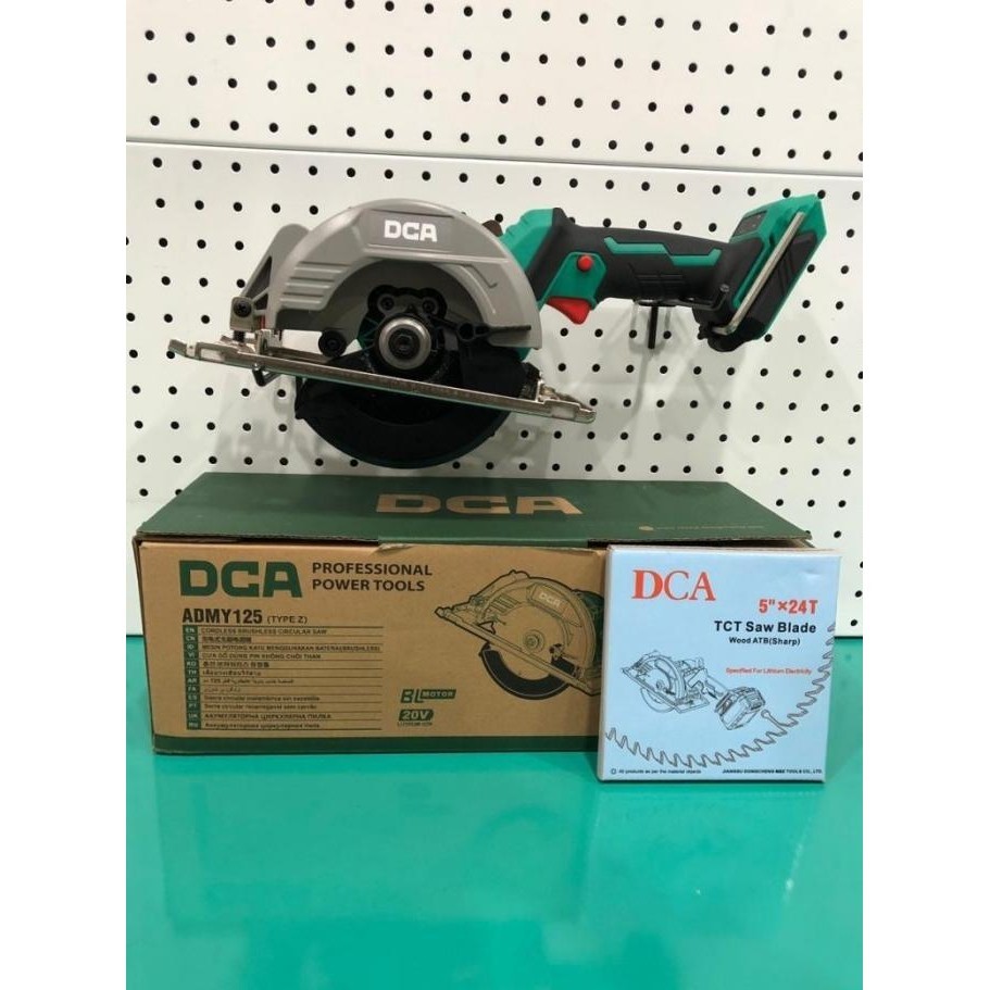 Ready Mesin Gergaji Dca Admy125Z Circular Saw Brushless Admy 125