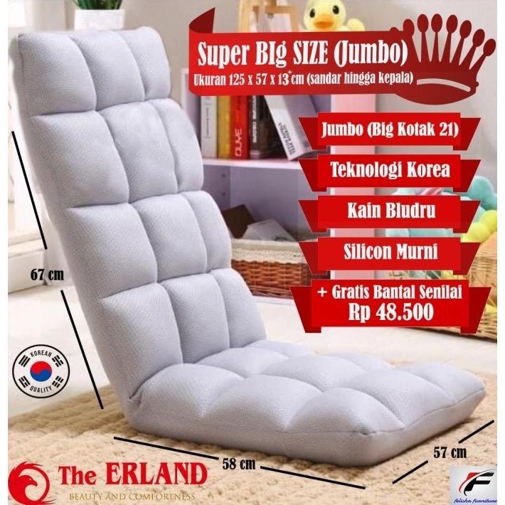 Kursi Lesehan Lipat Super Besar / Kursi Tatami Jumbo The ERLAND