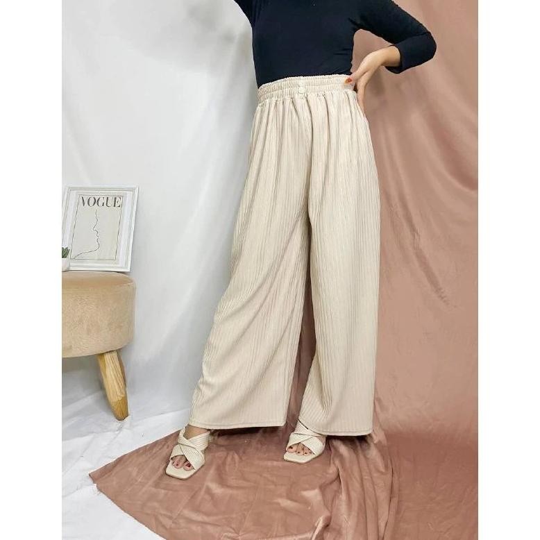 (Cod) Kulot Knit Jumbo / Celana Kulot Knit Jumbo Premium / Kulot Knit Hornets / Kulot Knit Highwaist