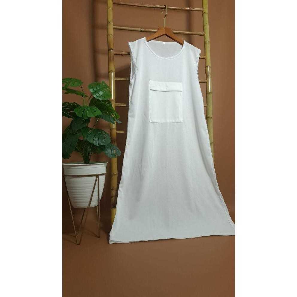 Big Sale Singlet Gamis Wanita/Singlet Gamis Saku Depan/Singlet Gamis Haji Dan Umroh/Singlet Daleman 