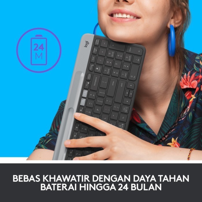 Keyboard Logitech K580 Slim Multi Device Wireless Bluetooth - K 580