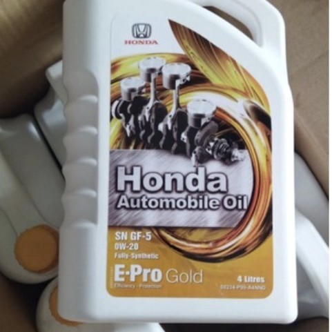OLI MESIN MOBIL HONDA E-PRO EPRO GOLD 0W-20 FULL SINTETIK 4000ML 4LITE