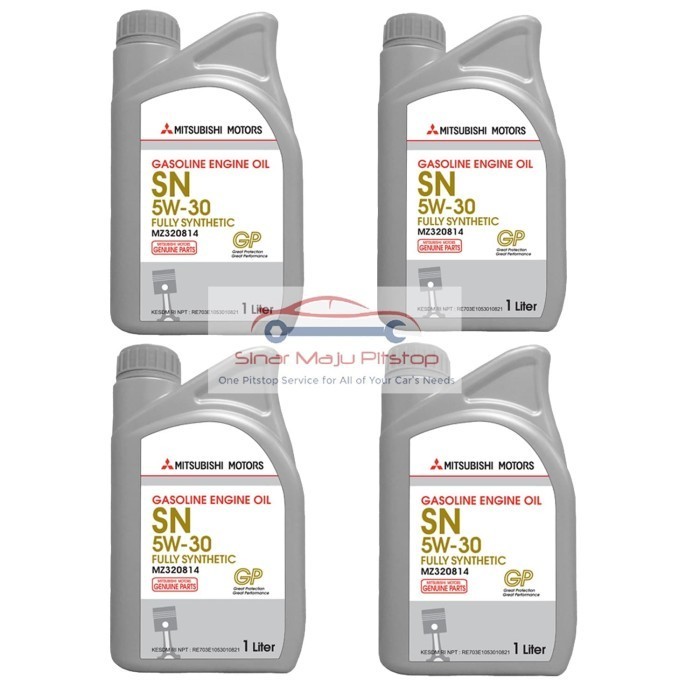 MITSUBISHI MOTORS GENUINE OIL 5W-30 SN - PELUMAS OLI MESIN MOBIL 4 LTR