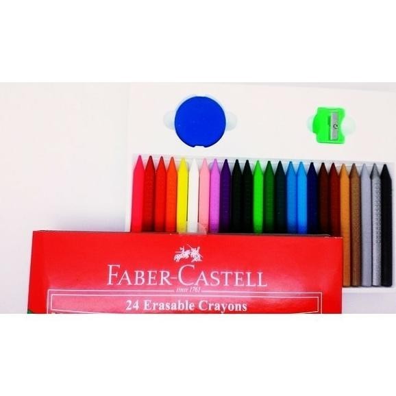 

Erasable Crayons 24 Warna Faber Castell (Crayon Hapus) HT