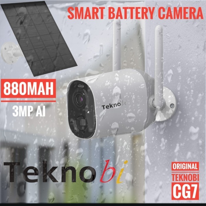 Ip Camera Cctv Solar Portable Baterai Teknobi Cg7 Waterproof Wireless