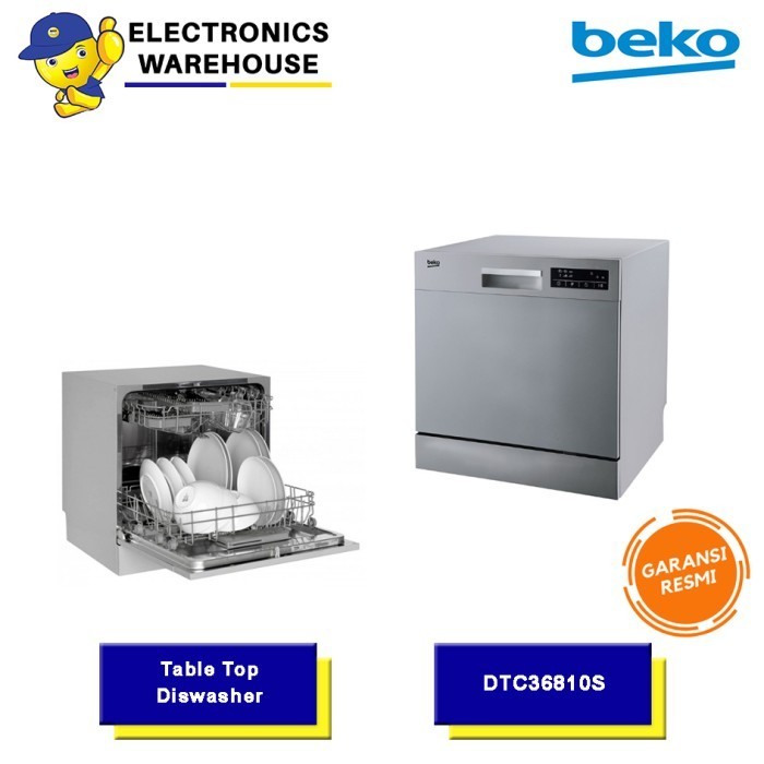 Beko Dishwasher Dtc36810S Original Dan Terpercaya