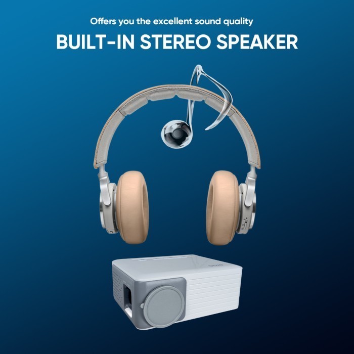 Eroc Movi Pro Projector - Led Proyektor - Hd -Miracast - Wifi