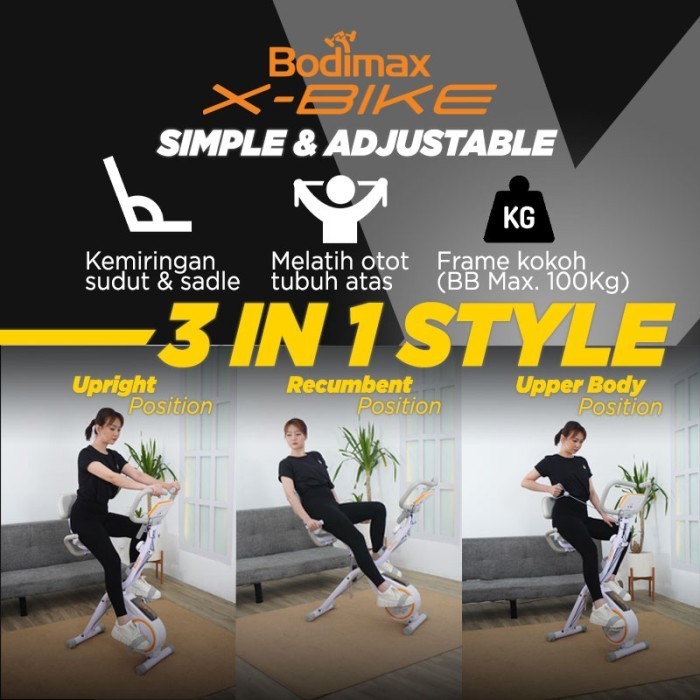 Bodimax X-Bike / Sepeda Statis X Bike Termurah Terlaris Promo