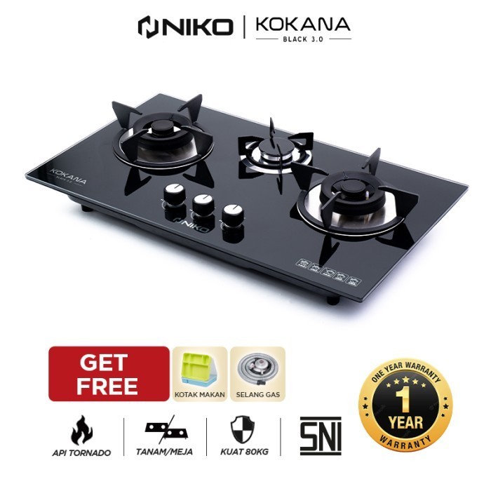 Kompor Gas Kaca - Niko Kokana
