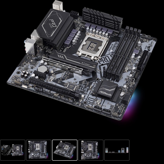 Asrock B660M Pro Rs Lga 1700 Intel Motherboard