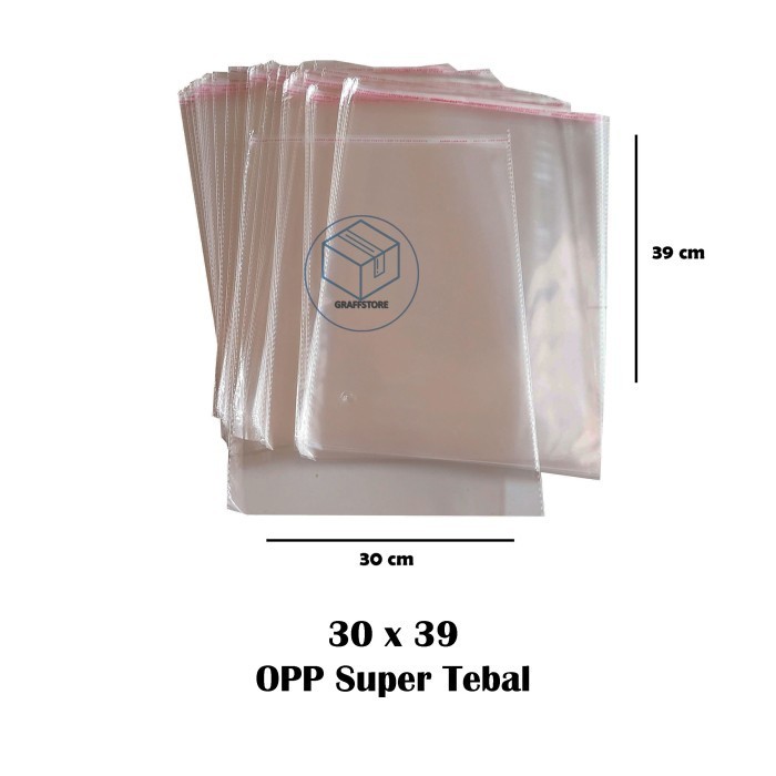 Fansii - Plastik Opp Tebal 30X39 / Plastik Baju / Plastik Sandal / Plastik Unda
