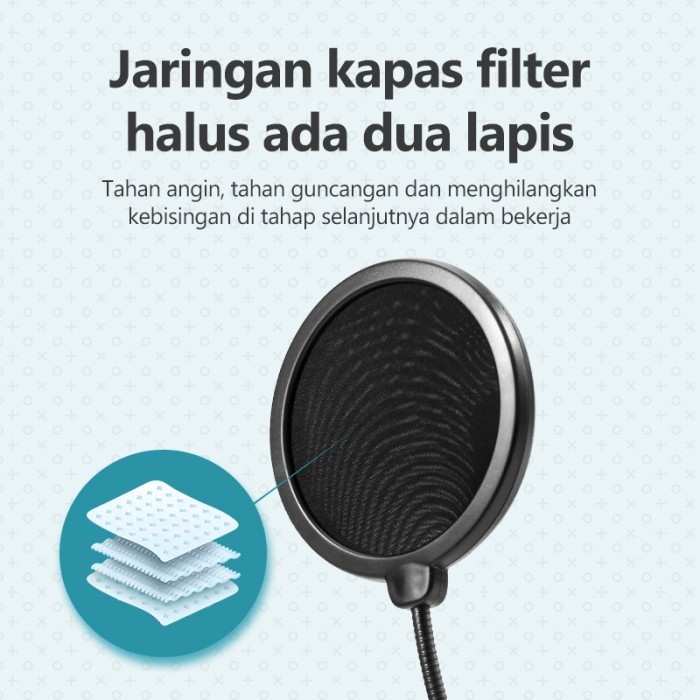 Kivee Microphone Condenser Recording Streaming Podcast Recording Live