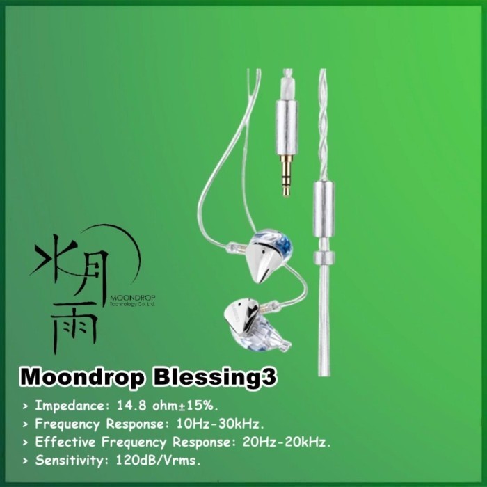 Moondrop Blessing3 Blessing 3 2Dd + 4Ba Hybrid Iem In-Ear Monitors