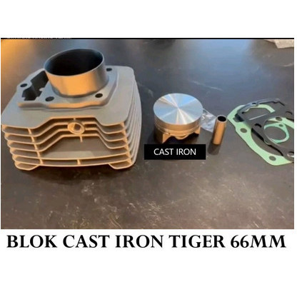 Blok + Piston Cast Iron 66 Tiger / Gl Series Brt