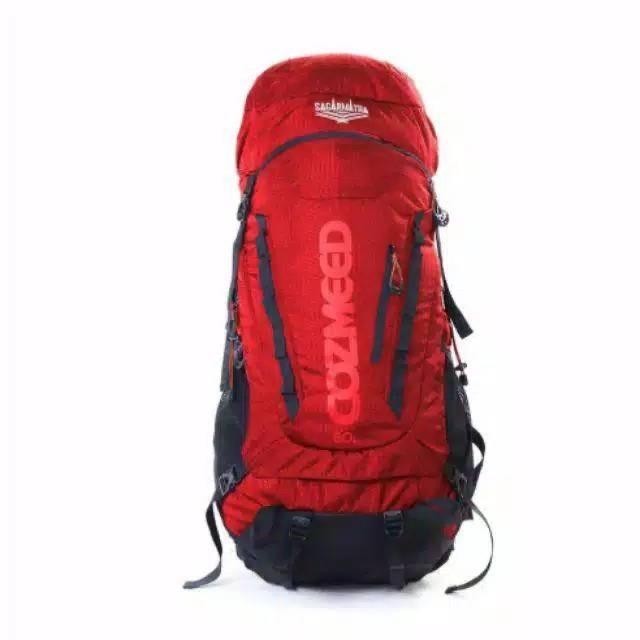 186 Gunung Carrier Cozmeed Sagarmata 60L Raincover Original Double Fra