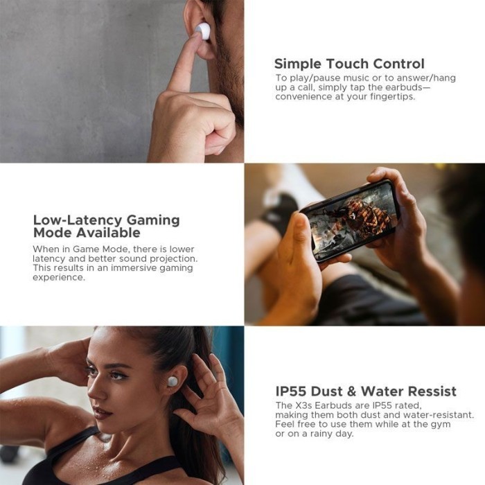 Edifier X3S True Wireless Tws Bluetooth 5.2 Qualcomm Aptx Enc Calls