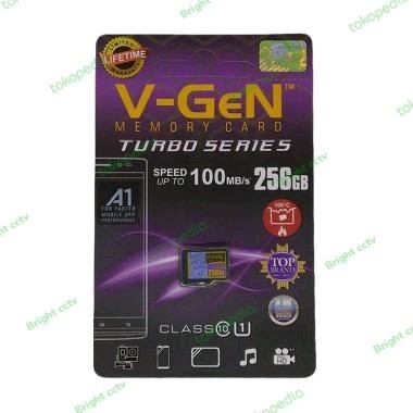 V-Gen 256Gb Original Micro Sd Vgen Memory Card Class 10 Turbo Series