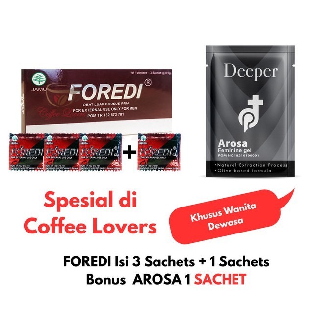 FOREDI GEL ORIGINAL 4 SACHET GARANSI ASLI RESMI PT. ABE (BPOM)