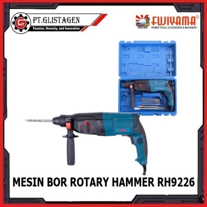 Mesin Bor Bobok Beton Tembok Rotary Hammer Drill SDS RH 9226 FUJIYAMA