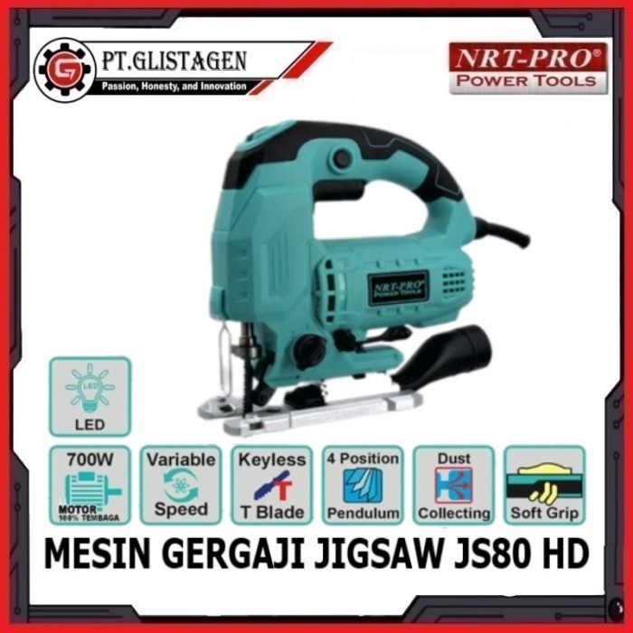 Mesin Gergaji Jigsaw Potong Triplek Ukir Kayu Jig Saw NRT PRO JS80 HD