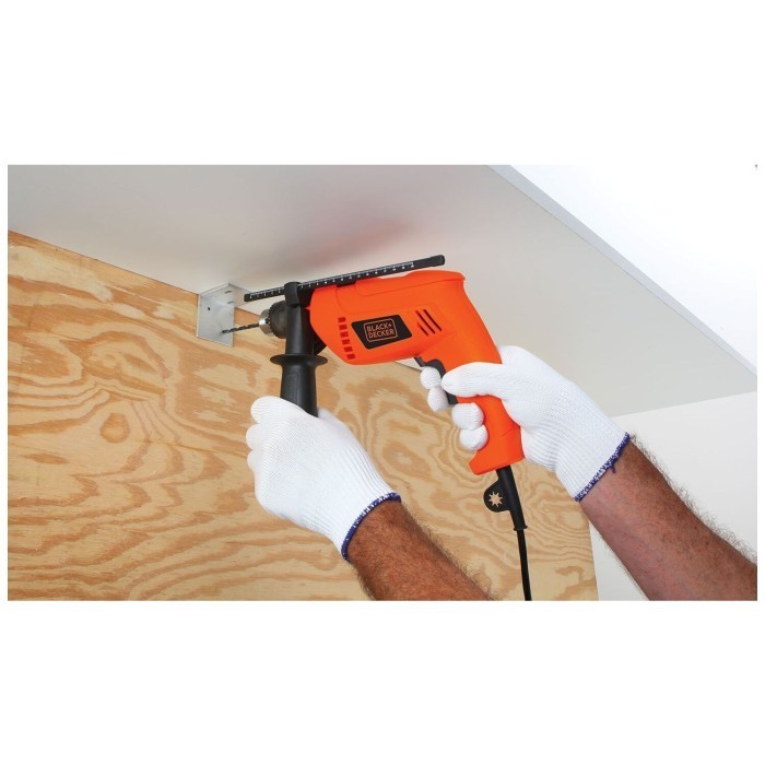 Black & Decker Impact Drill / Bor Impact Listrik 550W 13Mm Hd555