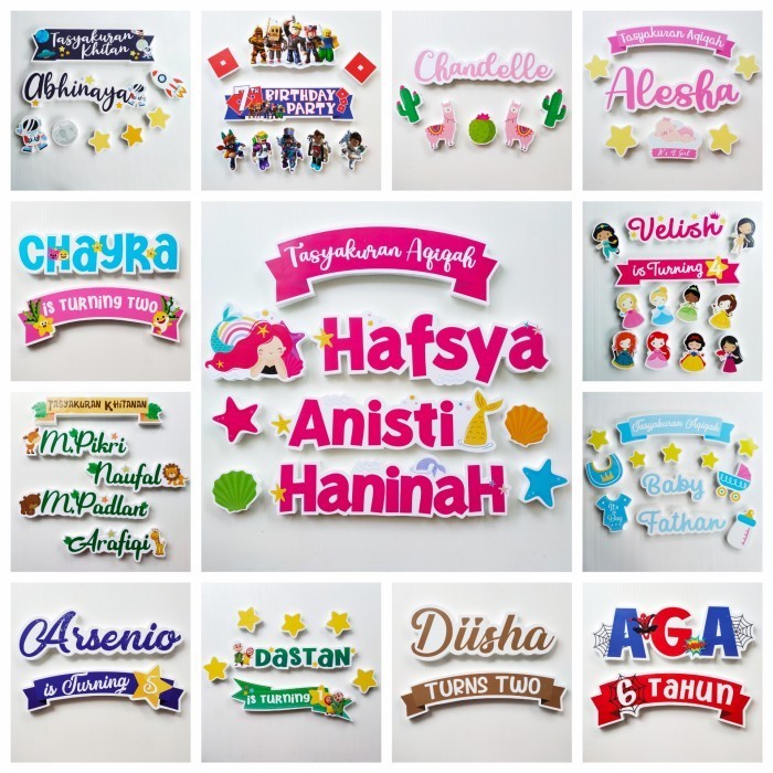 Tulisan Dekorasi Backdrop Tulisan Nama Backdrop Papan Styrofoam