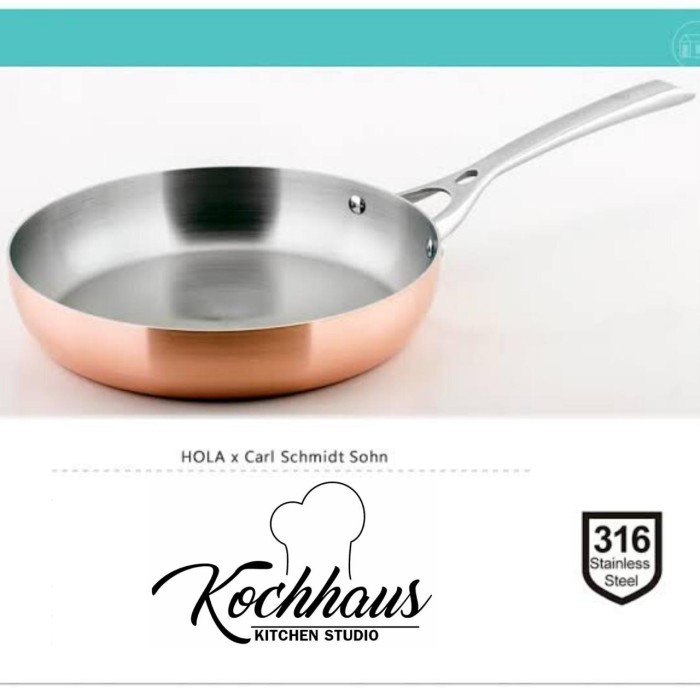 Lassan Tryply Panci Copper Pan 20Cm Stainless Carl Schmidt Sohn Jerman