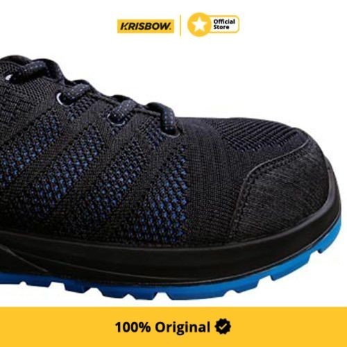 Krisbow Sepatu Safety Shoes Auxo Ukuran 40 - Hitam/Biru Termurah Terlaris Promo