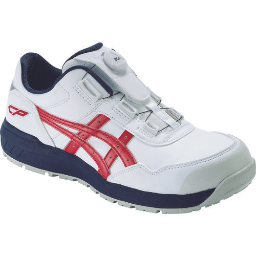 Safety Shoes Asics Winjob Cp306 Boa White X Classic Red (Free Insole) Termurah Terlaris Promo