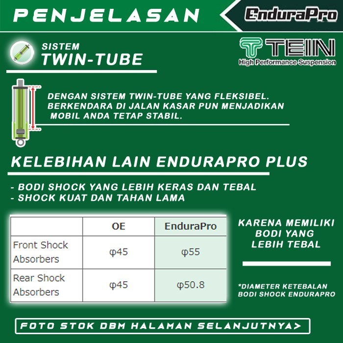 Tein Endurapro Shock Coilover Pajero Sport Kg4 Kr1W 2015+ Depan Termurah Terlaris Promo