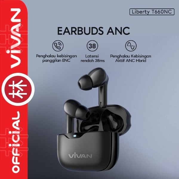 Vivan T660Nc Earphones Tws Liberty Bluetooth 5.3 New Vivan T600Nc