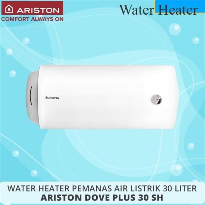 Ariston Water Heater Dove Plus 30Sh / 30 Ltr 800W Horizontal 100% Ori
