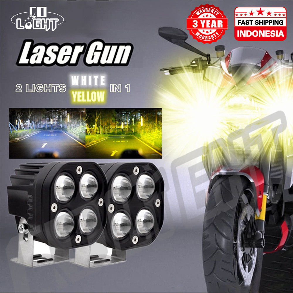 CO LIGHT Lampu Sorot Tembak LED Cree Bar CWL 4 Titik Mata 40 Watt Mobil Motor 100W 9 - 36 Volt 12V 2