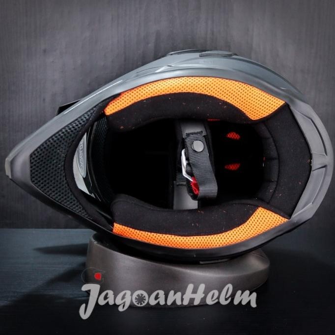 CARGLOSS HELM FORMER SUPERMOTO CR SOLID | BLACK DOFF | CARGLOS